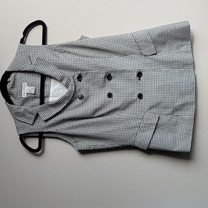 Vintage Silk Gingham Ann Taylor Vest Top